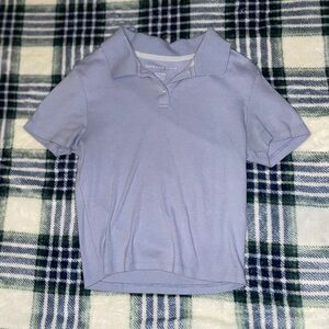 Light Blue American Eagle Collared Shirt